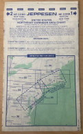 AIRPLANE FLIGHT PLAN ,JEPPESEN ,UNITED STATES ,NORTHEAST CORRIDOR AREA CHART,EFFECTIVE FEB 9-89 0901Z - Autres & Non Classés