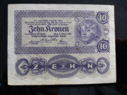 GERMANY BANCONOTA DA 10 CORONE 10 KRONEN 1922 COME DA FOTO - Sonstige & Ohne Zuordnung