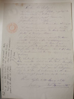 Act Notaire, Neufchateau 1892 - Altri & Non Classificati
