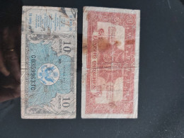 LOTTO 2 BANCONOTE ALLIED MILITARY GERMANY USA COME DA FOTO - Altri & Non Classificati