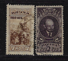 RUSSIA 1925 SCOTT # 340,343  Used - Used Stamps