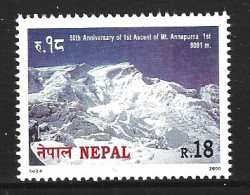 NEPAL. N°676 De 2000. Ascension De L'Annapurna. - Klimmen