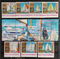 EMISIÓN CONMEMORANDO LAS TRAVESIAS TRASANTLANTICAS- MICHEL200/06 B 53 Y B54 MNH** - Guinea Ecuatorial