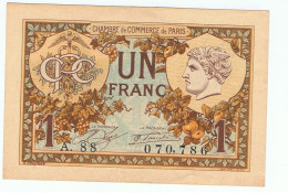 CC De Paris-un Franc-1920 - Handelskammer
