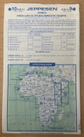 AIRPLANE FLIGHT PLAN ,JEPPESEN ,AFRICA ,HIGH/LOW ALTITUDE ENROUTE CHARTS,EFFECTIVE  29 JUNT 89 - Autres & Non Classés