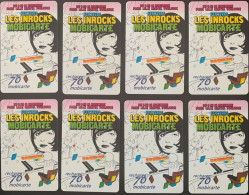 MBC 85  -  INROCKS (verticale)  -  75 Unités  -  1 Lot De 8 Cartes - Mobicartes (recharges)