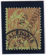 Nouvelle Calédonie Timbre Type Alphée Dubois N° 27 Oblitéré Signé - Used Stamps