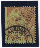 Nouvelle Calédonie Timbre Type Alphée Dubois N° 27 Oblitéré Signé - Gebraucht