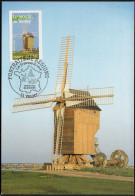 France 2006 Y&T 3949. Le Moulin De Valmy. Carte Maximum - Windmills