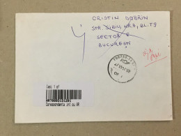 Romania 2017 Cancelled Letter Sent Back Circulated Cover Envelope Cancellation Retour Bucuresti Iasi - Other & Unclassified