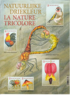 2021 Belgium Nature Tricolore Birds Mushrooms Insects Sheet MNH@Below FV*creases To Top Right Corner Stamps Unaffected* - Neufs