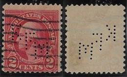 USA United States 1926/1938 Stamp With Perfin KFM By Kansas Flour Mills From Kansas City Lochung Perfore - Zähnungen (Perfins)