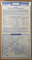 AIRPLANE FLIGHT PLAN ,JEPPESEN ,EUROPE ,HIGH ALTITUDE ENROUTE CHARTS,EFFECTIVE 21 SEP 89 - Other & Unclassified