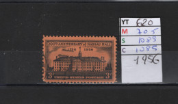 PRIX FIXE Obl  620 YT 705 MIC 1083 SCO 1085 GIB Université De Princeton 1956 Etats Unis  58A/07 - Used Stamps