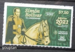 Mexico 2021, 238th Birth Anniversary Of Simon Bolivar, The Liberator, MNH Single Stamp - Mexico
