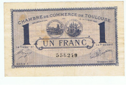 CC De Toulouse-un Franc-série 1-1921 - Chambre De Commerce