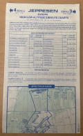 AIRPLANE FLIGHT PLAN ,JEPPESEN ,EUROPE ,HIGH/LOW ALTITUDE ENROUTE CHARTS,EFFECTIVE 24 AUG 89 - Autres & Non Classés