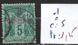 MAROC FRANCAIS 1 Oblitéré Côte 5 € - Used Stamps