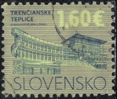 Slovaquie 2016 Oblitéré Used Bâtiments Ville De Trencianske Teplice Y&T SK 683 SU - Used Stamps