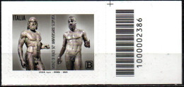 # Italia Repubblica 2023 - Bronzi Di Riace - Codice A Barre - Nuovo - Barcodes