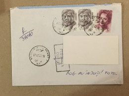 Romania Used Stationery Circulated Letter Philatelic Cover Stamp Ion Cantacuzino Sofia Ionescu Ogrezeanu Registered 2021 - Other & Unclassified