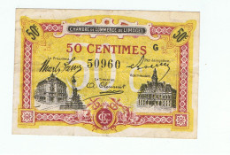 CC De Limoges-50 Cts - Chambre De Commerce