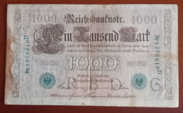 #1   ALLEMAGNE - DEUTSCHE REICH 1000 MARK  - 1910 - 1.000 Mark