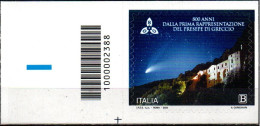 # Italia Repubblica 2023 - Presepe Di Greccio - Codice A Barre - Nuovo - Bar-code