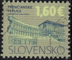 Slovaquie 2016 Oblitéré Used Bâtiments Ville De Trencianske Teplice Y&T SK 683 SU - Used Stamps