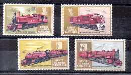 Kenya, Uganda Y Tanzania Nº Yvert 214/17 ** FERROCARRILES (TRAINS) - Kenya, Oeganda & Tanzania