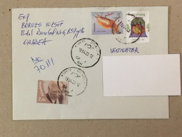 Romania Stationery Circulated Letter Philatelic Cover Stamp Registered Oiseau Vogel Birds Henri Coanda Flowers 2023 - Autres & Non Classés