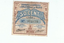 CC D'Orléans Et De Blois-50 Cts-1920 - Chambre De Commerce