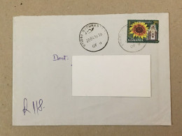 Romania Stationery Circulated Letter Philatelic Cover Stamp Registered Flowers Fleurs Blumen Mantel Clock 2016 - Other & Unclassified