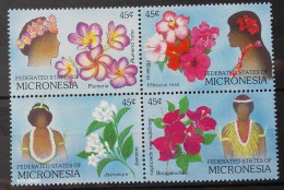 Micronesia 1989, Flowers MNH S/S - Mikronesien