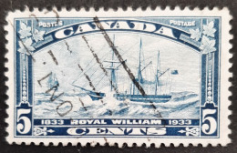 Canada 1933  USED  Sc 204,    5c Royal William - Oblitérés