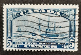Canada 1933  USED  Sc 204,    5c Royal William - Oblitérés