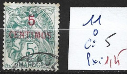 MAROC FRANCAIS 11 Oblitéré Côte 5 € - Used Stamps