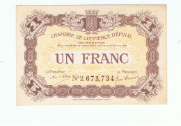 CC D'épinal-un Franc-1921 - Handelskammer