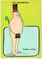 CP Illustrateur LASSALVY - LES NATURISTES - Nudiste Turfiste - Lassalvy