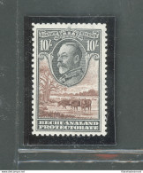 1932 Bechuanaland Protectorate, Stanley Gibbons N. 110, 10 Scellini Black And Brown - MNH** - Otros & Sin Clasificación