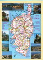 Corse : ETUDE SUR LA CORSE – Carte Géographique / Multivues (voir Scan Recto/verso) - Corse