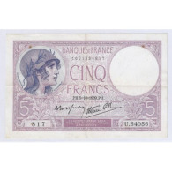 FAY 04/11 - 5 FRANCS VIOLET - 05/10/1939 - SUPERBE - TACHES DE ROUILLE - PICK 83 - 5 F 1917-1940 ''Violet''