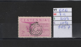 PRIX FIXE Obl  626 YT 711 MIC 1089 SCO 1091 GIB Institut Des Architectes 1957 S Etats Unis  58A/07 - Used Stamps