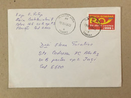Romania Stationery Circulated Letter Philatelic Cover Stamp Registered Romanian Post Logo 2003 - Other & Unclassified