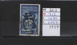 PRIX FIXE Obl  627 YT 712 MIC 1090 SCO 1092 GIB Industrie Sidérurgique Creuset 1957 S Etats Unis  58A/07 - Used Stamps