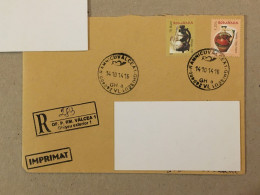 Romania Stationery Circulated Letter Philatelic Cover Stamp Registered Pottery Ceramics Ceramique Oboga Vama 2014 - Other & Unclassified