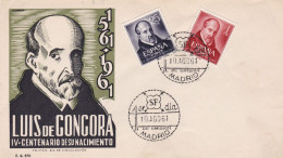 Delcampe - Birth Anniversary - Luis De Góngora - 1961 - FDC
