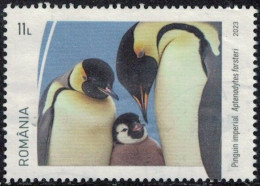 Roumanie 2023 Oblitéré Used Animal Oiseau Aptenodytes Forsteri Manchot Empereur Y&T RO 7003 SU - Used Stamps