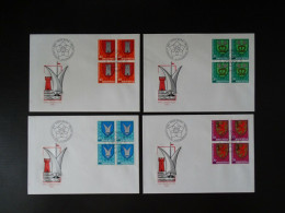 Schweiz FDC , Mi 1210-1213 , 4er Block , Pro Juventute - Covers & Documents