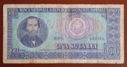 #1  Romania 100 Lei 1966 - Roumanie